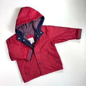 Vintage‎ Carter's 90's y2k Red Flannel Lined Raincoat 3T